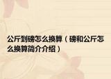 公斤到磅怎么换算（磅和公斤怎么换算简介介绍）
