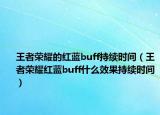 王者荣耀的红蓝buff持续时间（王者荣耀红蓝buff什么效果持续时间）