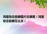 鸿蒙杂志锁屏图片在哪里（鸿蒙杂志锁屏怎么关）
