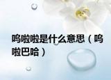 呜啦啦是什么意思（呜啦巴哈）