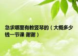 急求哪里有教竖琴的（大概多少钱一节课 谢谢）