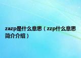zazp是什么意思（zzp什么意思简介介绍）