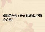 桌球的全名（什么叫桌球147简介介绍）
