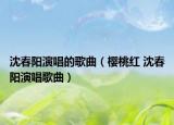 沈春阳演唱的歌曲（樱桃红 沈春阳演唱歌曲）
