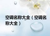 空调名称大全（空调名称大全）