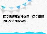 辽宁抚顺都有什么区（辽宁抚顺有几个区简介介绍）