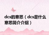 dcs的意思（dcs是什么意思简介介绍）