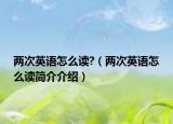 两次英语怎么读?（两次英语怎么读简介介绍）