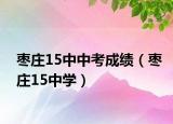 枣庄15中中考成绩（枣庄15中学）