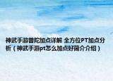 神武手游普陀加点详解 全方位PT加点分析（神武手游pt怎么加点好简介介绍）