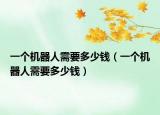 一个机器人需要多少钱（一个机器人需要多少钱）