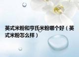 英式米粉和亨氏米粉哪个好（英式米粉怎么样）