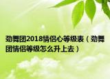 劲舞团2018情侣心等级表（劲舞团情侣等级怎么升上去）