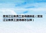 黑龙江公务员工资待遇排名（黑龙江公务员工资待遇怎么样）