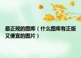 最正规的图库（什么图库有正版又便宜的图片）