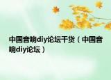 中国音响diy论坛干货（中国音响diy论坛）