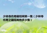 少林寺传奇藏经阁第一集（少林寺传奇之藏经阁有多少集）