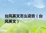 台风英文怎么读音（台风英文）