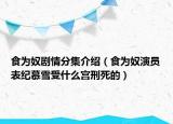 食为奴剧情分集介绍（食为奴演员表纪慕雪受什么宫刑死的）