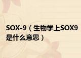SOX-9（生物学上SOX9是什么意思）