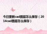 今日更新cad图层怎么保存（2014cad图层怎么保存）