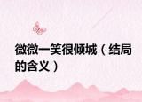 微微一笑很倾城（结局的含义）