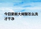 今日更新大闸蟹怎么洗才干净