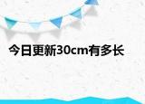 今日更新30cm有多长