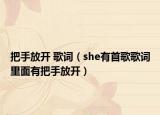 把手放开 歌词（she有首歌歌词里面有把手放开）