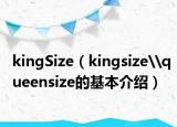 kingSize（kingsize\queensize的基本介绍）