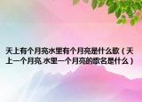 天上有个月亮水里有个月亮是什么歌（天上一个月亮,水里一个月亮的歌名是什么）