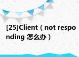 [25]Client（not responding 怎么办）