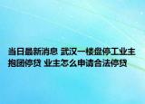 当日最新消息 武汉一楼盘停工业主抱团停贷 业主怎么申请合法停贷