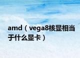 amd（vega8核显相当于什么显卡）