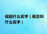 侯起什么名字（候总叫什么名字）