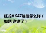 红龙AK47这枪怎么样（如题 谢谢了）