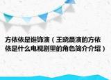 方依依是谁饰演（王晓晨演的方依依是什么电视剧里的角色简介介绍）