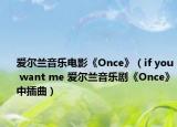 爱尔兰音乐电影《Once》（if you want me 爱尔兰音乐剧《Once》中插曲）