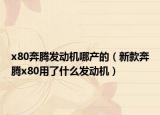 x80奔腾发动机哪产的（新款奔腾x80用了什么发动机）