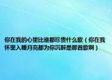 你在我的心里比谁都珍贵什么歌（你在我怀里入睡月亮都为你沉醉是那首歌啊）