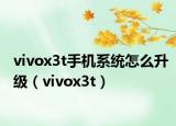 vivox3t手机系统怎么升级（vivox3t）