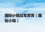 国际小姐冠军菁菁（国际小姐）