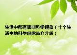 生活中都有哪些科学现象（十个生活中的科学现象简介介绍）