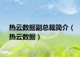 热云数据副总裁简介（热云数据）