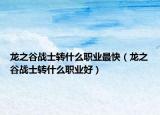 龙之谷战士转什么职业最快（龙之谷战士转什么职业好）