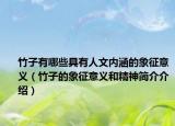 竹子有哪些具有人文内涵的象征意义（竹子的象征意义和精神简介介绍）