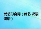 武艺形容词（武艺 汉语词语）