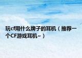 玩cf用什么牌子的耳机（推荐一个CF游戏耳机~）