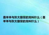 喜羊羊与灰太狼里的龙叫什么（喜羊羊与灰太狼里的龙叫什么）