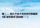 嗯（.... 问几个关于弄弄惩罚军服第5部 迷色联邦 的问题~~）